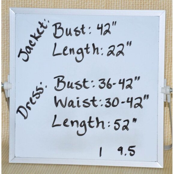 Vintage Nah Nah Collection Green Jacket & Maxi Dress Size M Jacquard Embroidered - Picture 14 of 14